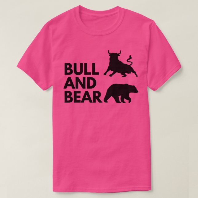 THE BULL amp BEAR artwork 2 Black T-Shirt (Design Front)