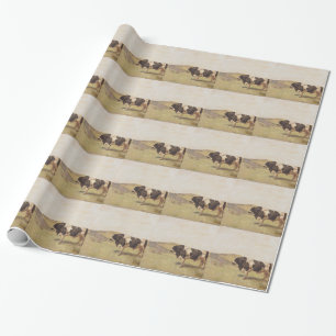 The bull by Ferdinand Hodler Wrapping Paper