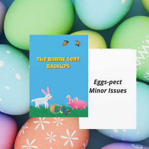 The Bunny Sent Backups Holiday Card