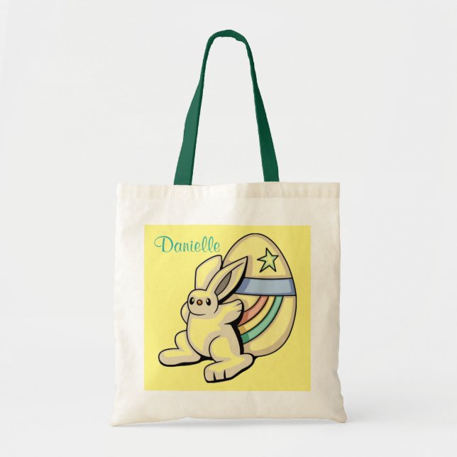 The Bunny & the Egg Yellow Budget Tote (Front)