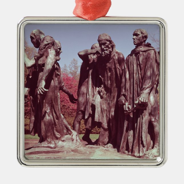The Burghers of Calais Metal Tree Decoration (Front)