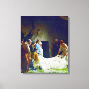 The Burial of Jesus by Carl Heinrich Bloch 1873 Canvas Print