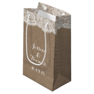The Burlap & Lace Wedding Collection Gift Bags