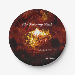 "The Burning Bush" Paper Plate
