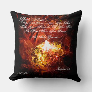 The Burning Bush Throw Pillow