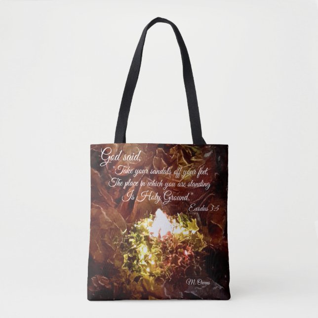 "The Burning Bush" Tote Bag (Front)