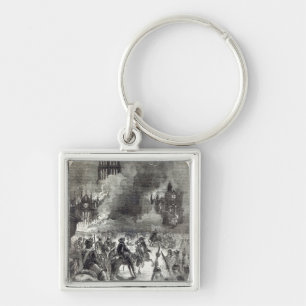 The burning of Old St. Paul's, 1666 Key Ring