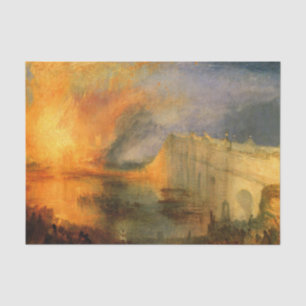 The Burning of the Houses of Parliament by Turner Tissue Paper
