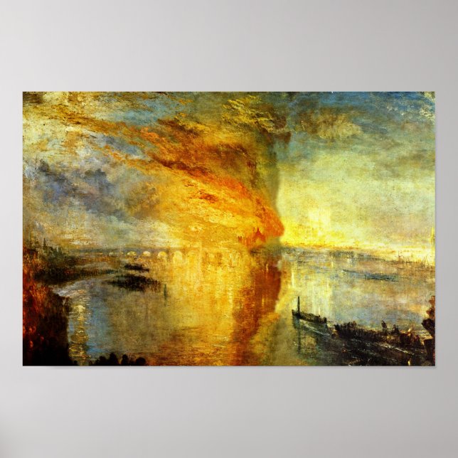 The Burning Of The Houses Of Parliament, The Burn Poster (Front)