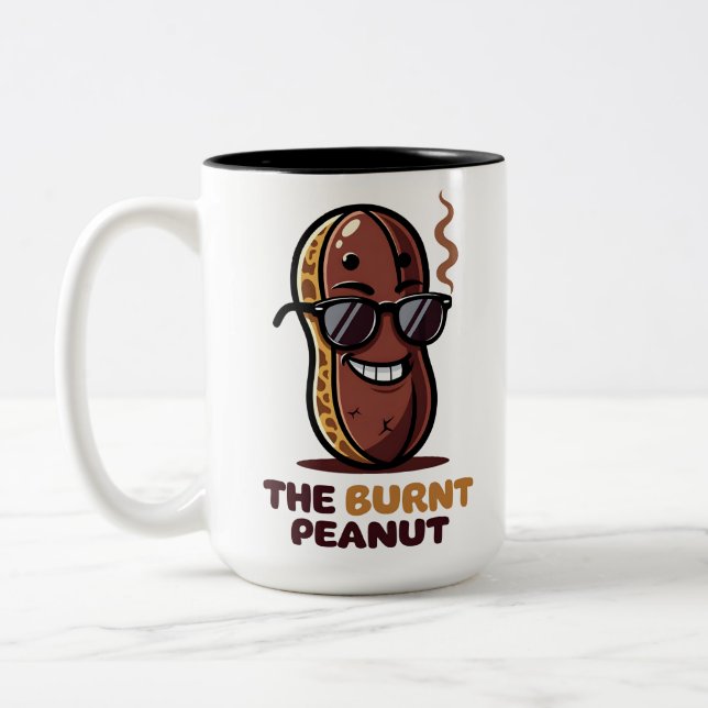 The burnt peanut Two-Tone coffee mug (Left)