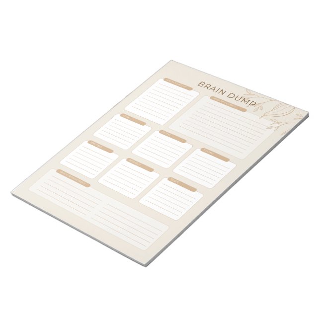 The Busy Jewish Mum's Brain Dump 2024 Notepad (Angled)