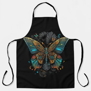 the butterfly design apron