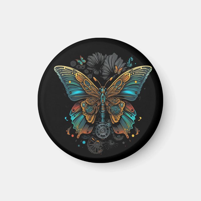 the butterfly design magnet (Front)
