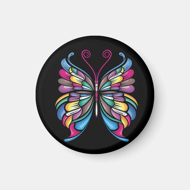 the butterfly design magnet (Front)
