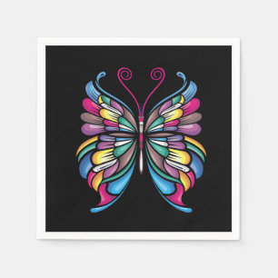 the butterfly design napkin