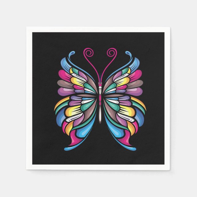 the butterfly design napkin (Front)