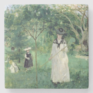 The Butterfly Hunt, 1874 Stone Coaster