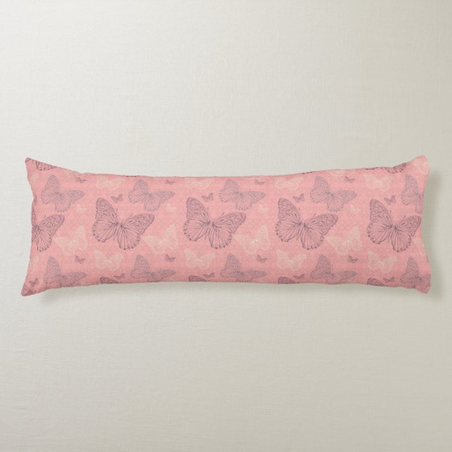 The Butterfly Pink Body Cushion (Front)