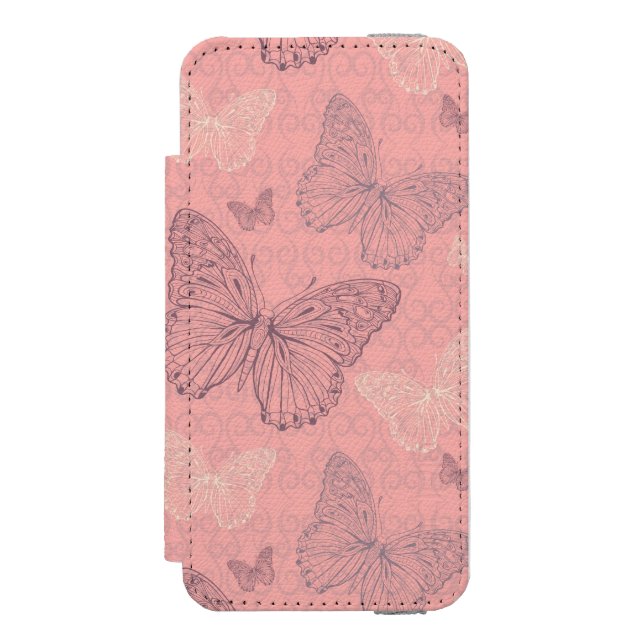 The Butterfly Pink Incipio iPhone Wallet Case (Folio Front)
