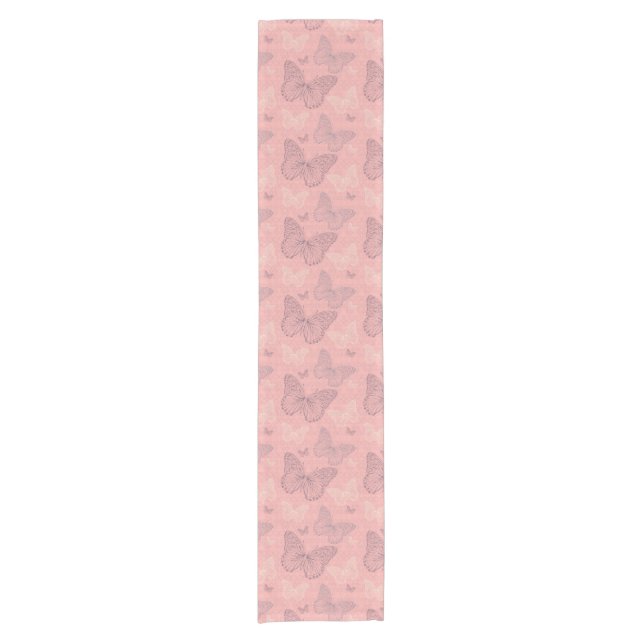 The Butterfly Pink Short Table Runner (Front)
