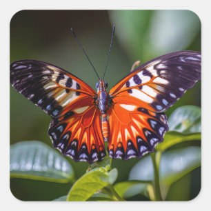 The butterfly sticker show beautiful colours