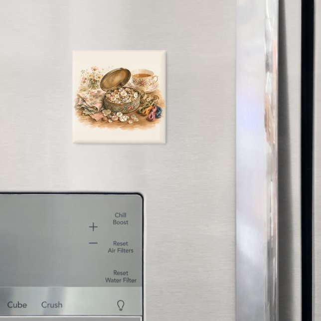 The Button Tin Magnet (In Situ (Fridge))