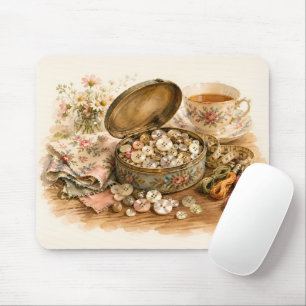 The Button Tin Mouse Pad