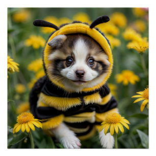 The Buzziest Pup in the Meadow Poster