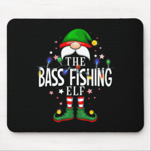 The Byb Fishing Elf Christmas Family Pajama Party  Mouse Pad