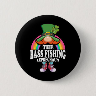The Byb Fishing Leprechaun St Patricks Day Costume 6 Cm Round Badge