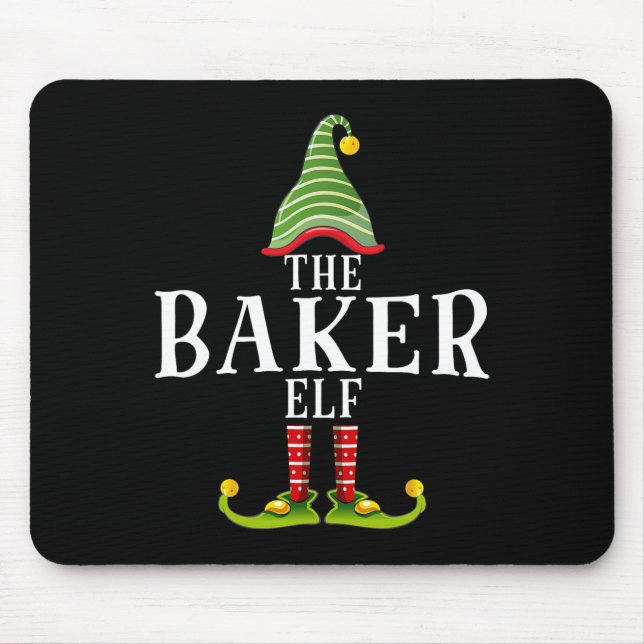 The Byker Elf Funny Matching Pajama Xmas  Mouse Pad (Front)