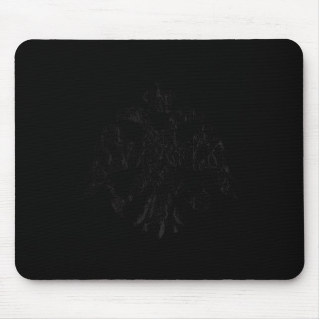 The byzantine double-headed eagle heart – heraldic mouse pad (Front)