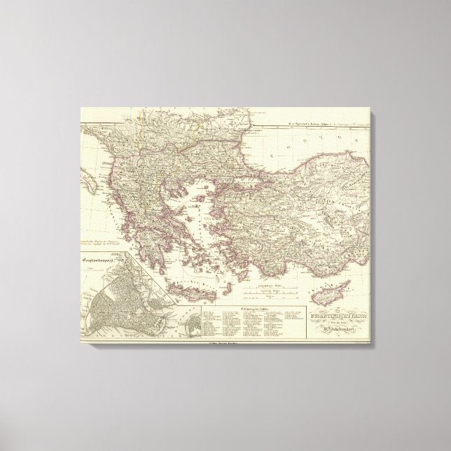 The Byzantine Empire until the Xite Canvas Print (Front)