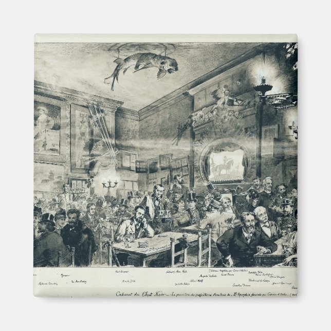 The Cabaret du Chat Noir, 1886 Magnet (Front)