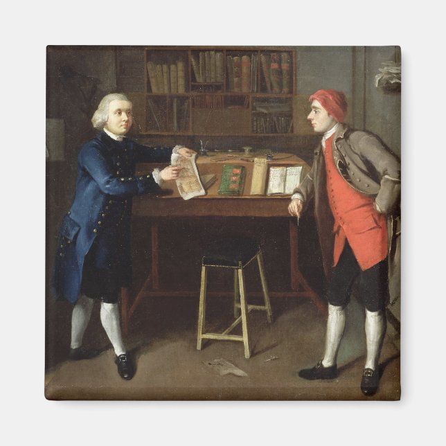 The Cabinet-Makers (oil on canvas) Magnet (Front)