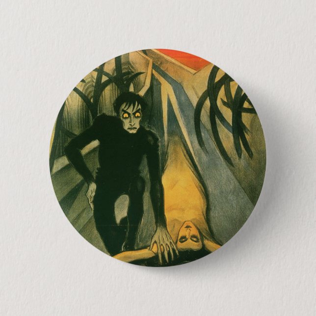 The Cabinet of Dr Caligari movie poster 6 Cm Round Badge (Front)