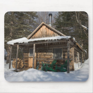 The cabins at the AMC's Little Lyford Pond Mouse Pad