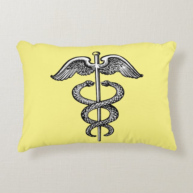 The Caduceus Decorative Cushion (Front)