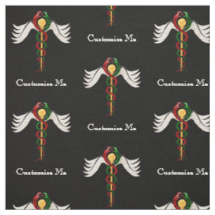 The Caduceus (Full Colour) Fabric