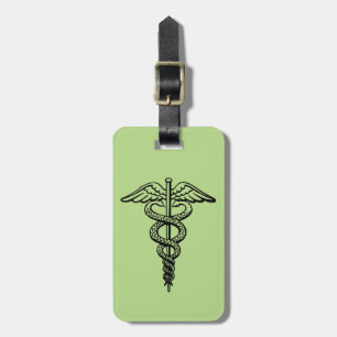 The Caduceus Symbol Luggage Tag