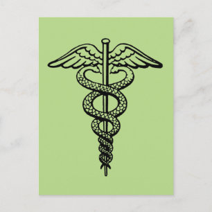 The Caduceus Symbol Postcard