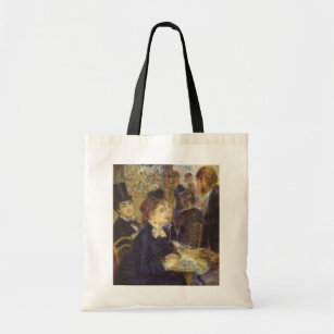 The Cafe by Pierre Renoir, Vintage Impressionism Tote Bag