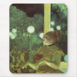 The Cafe Concert by Edgar Degas, Vintage Fine Art Mouse Pad