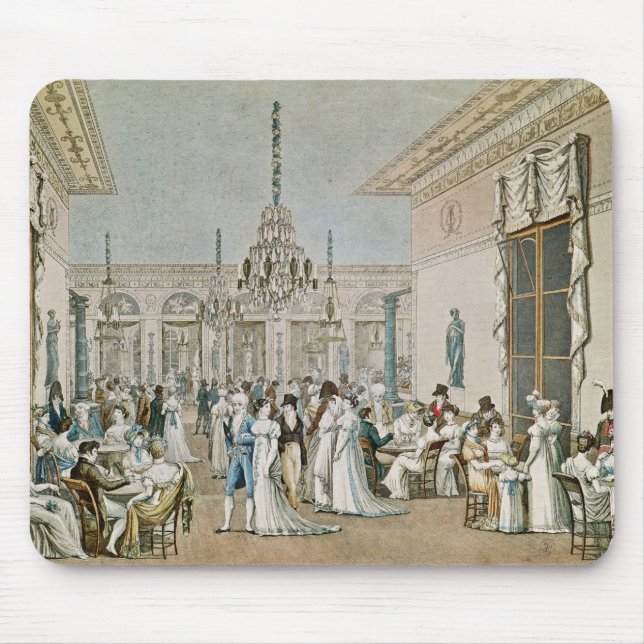 The Cafe Frascati in 1807 Mouse Pad (Front)