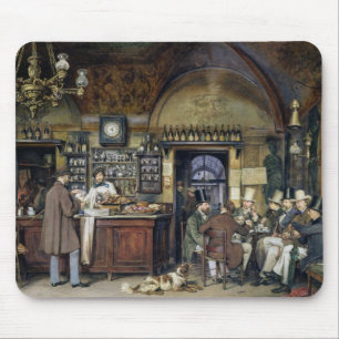 The Cafe in Rome, 1856 Mouse Pad