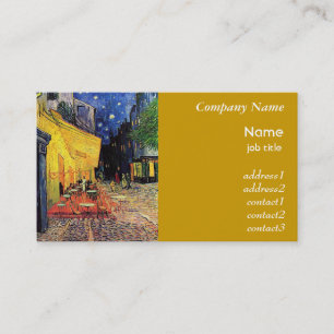 The Cafe Terrace on the Place du Forum, Arles, at Business Card