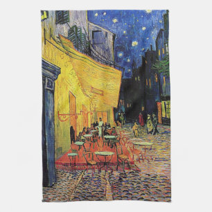 the cafe terrace on the place du forum, Arles... Tea Towel