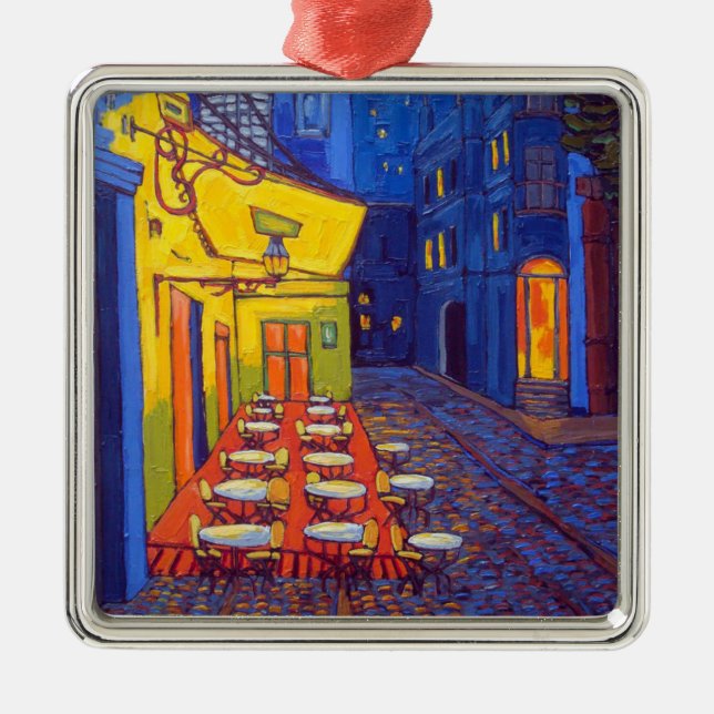 The "Cafe Van Gogh" Holiday Ornament (Front)