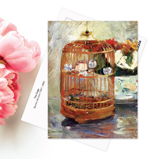 The Cage Love Birds Berthe Morisot Postcard (Creator Uploaded)