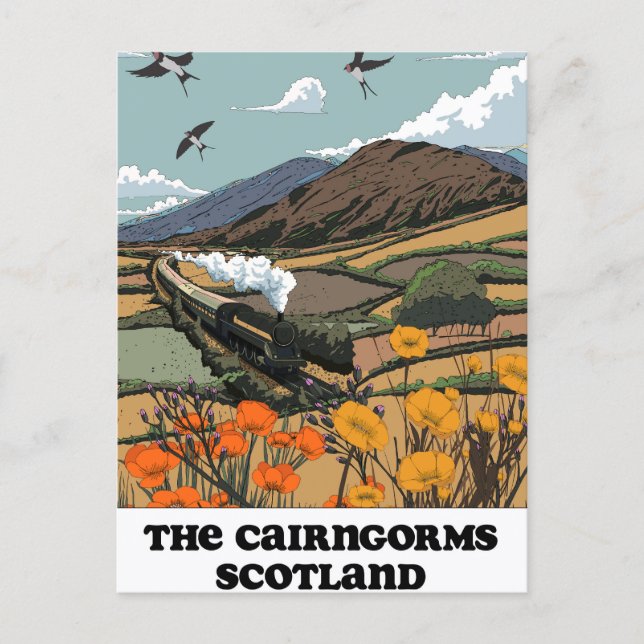 The Cairngorms Scotland  Postcard (Front)